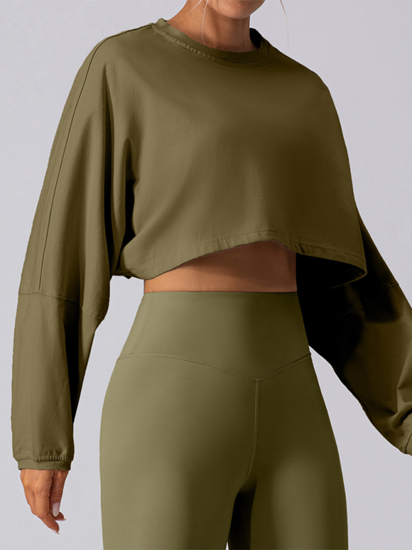 Yazlık Yuvarlak Yaka Spor Sweatshirt - Rahat ve Şık